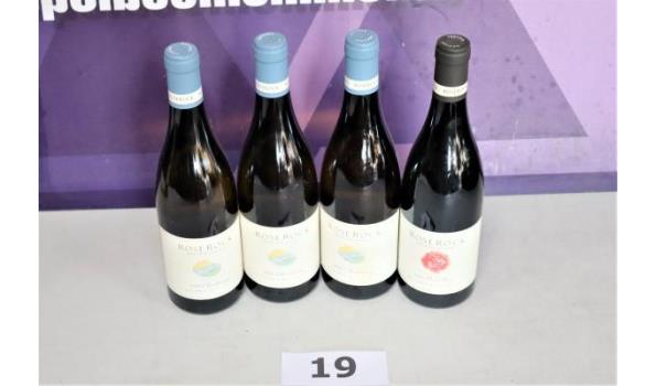 4 div flessen wijn, wo Chardonnay, Rose Rock Drouhin Orgegon 2014